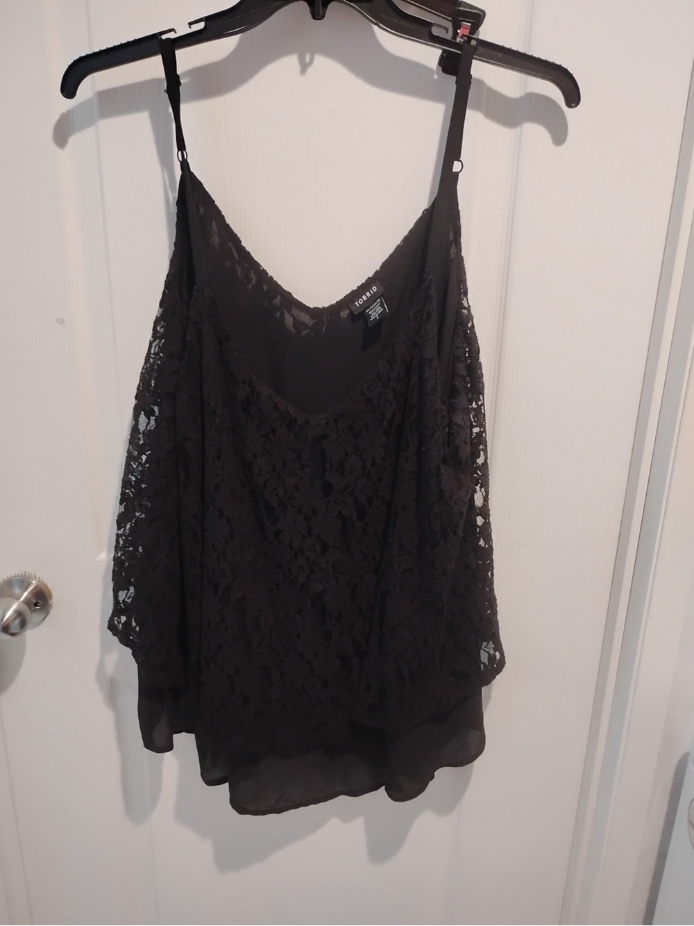 torrid Black Lace Layered Cami Tank